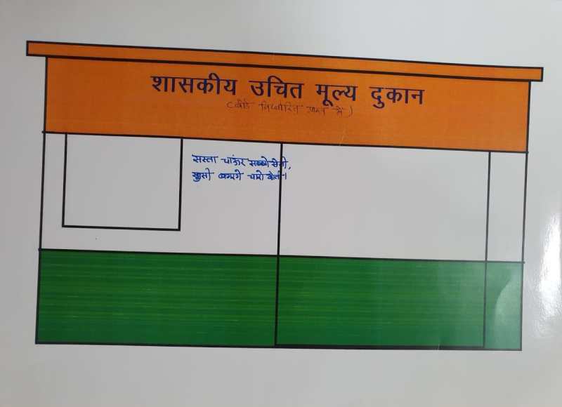 तिरंगे के रंग में रंग जाएगा जिले की सभी राशन दुकानें, मॉडल हुआ तैयार