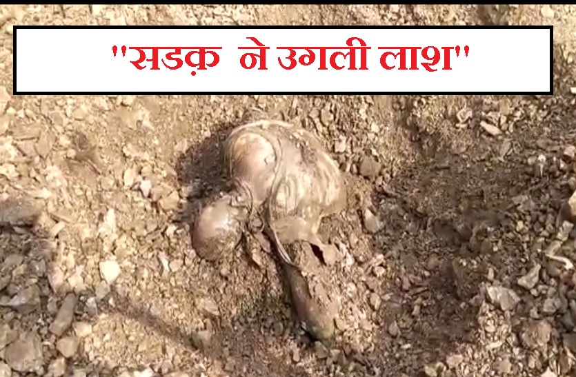 man dead body found under construction road in gwalior
