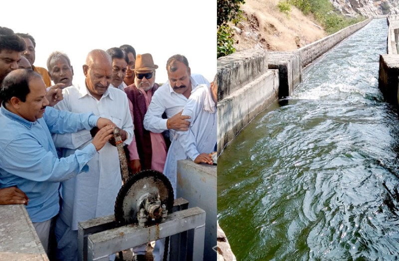 बीसलपुर बांध की दायीं मुख्य नहर में दौड़ा पानी, 238 गांव व कस्बों की जमीन में होगी सिंचाई