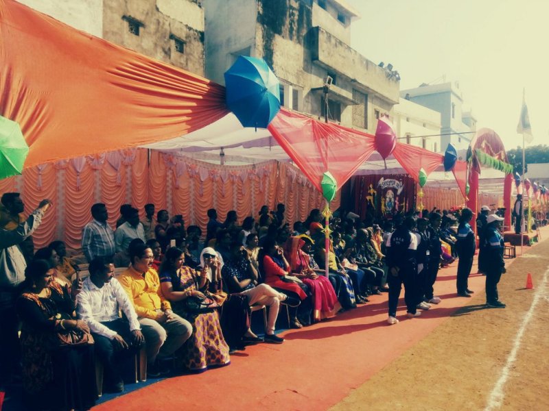 Children showed talent in the annual sports competition