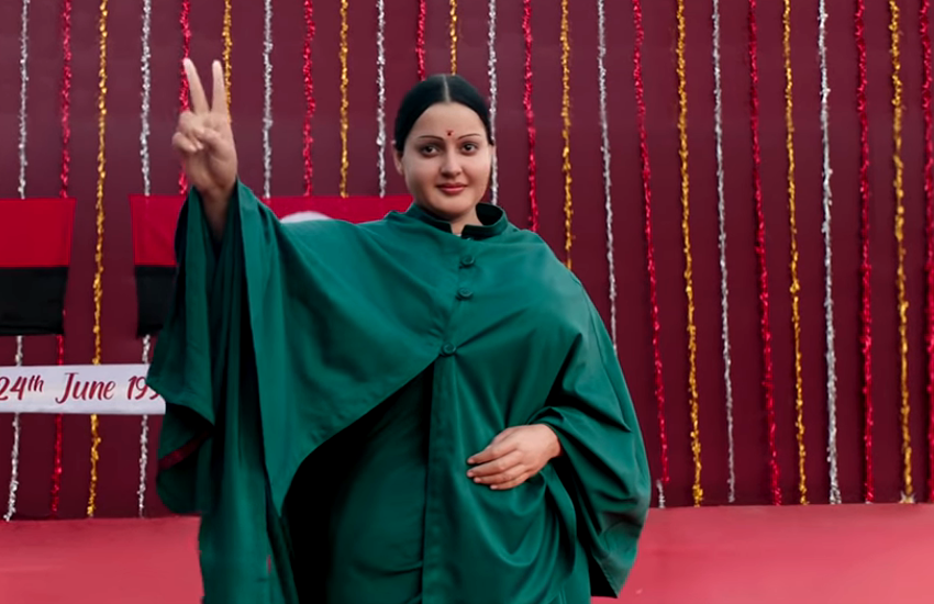 कंगना रानौत की नई मूवी 'थलाइवी' का लुक टीजर रिलीज, एक्ट्रेस को पहचानना हुआ मुश्किल