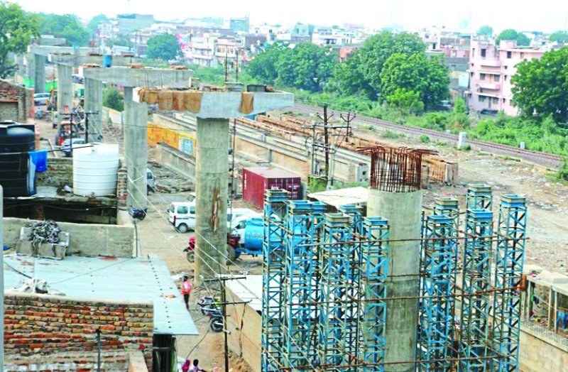 Overbridge started taking shape, construction caught pace