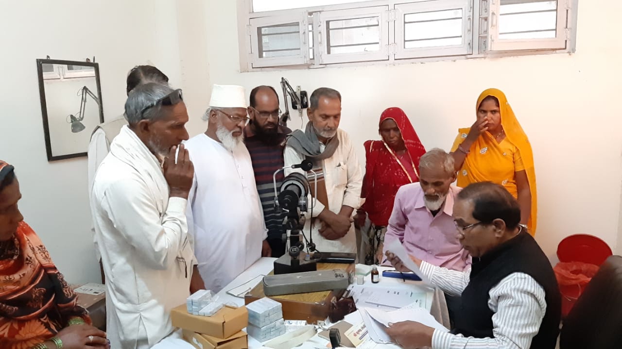 One hundred and fifty people suffer eye infection