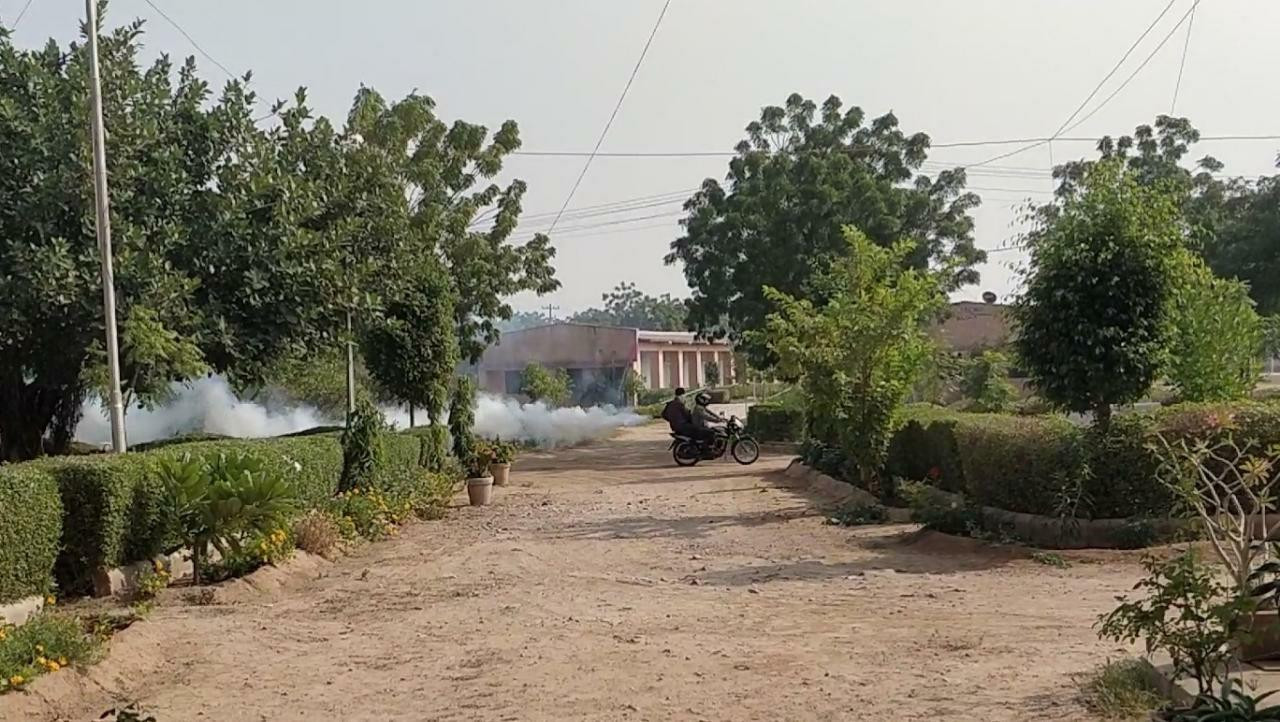 पुलिस विश्वविद्यालय में डेंगू मच्छरों के खिलाफ अभियान