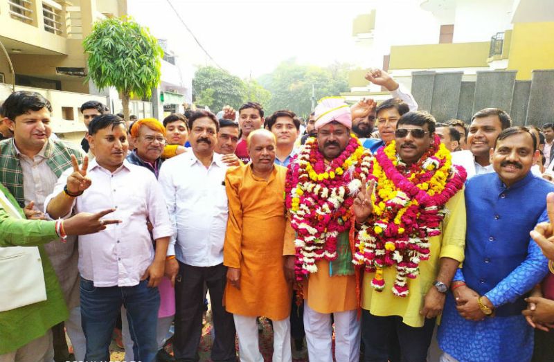 निवर्तमान भाजपा जिलाध्यक्ष श्याम भदौरिया के आवास पर हुआ नवनिवयुक्त जिलाध्यक्ष का स्वागत