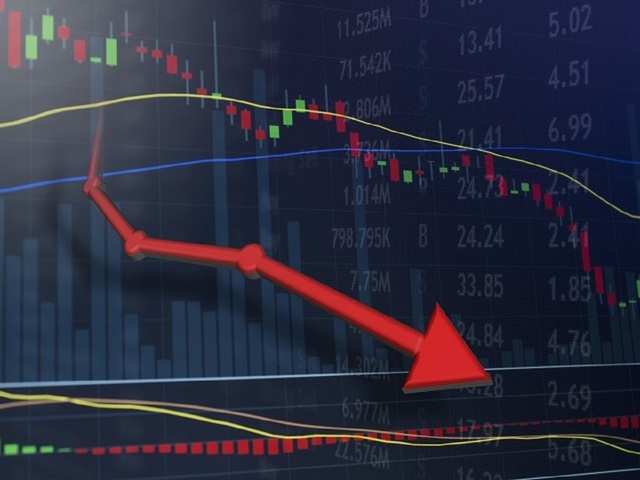 Sensex down 40,800 points due to weak estimates of GDP figures