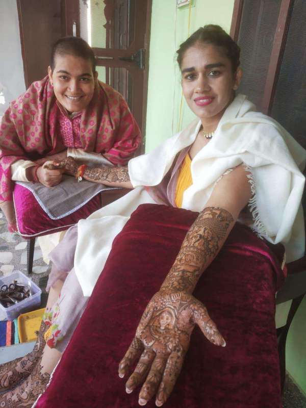 jodhpur tater sisters created mehndi design for babita phogat wedding