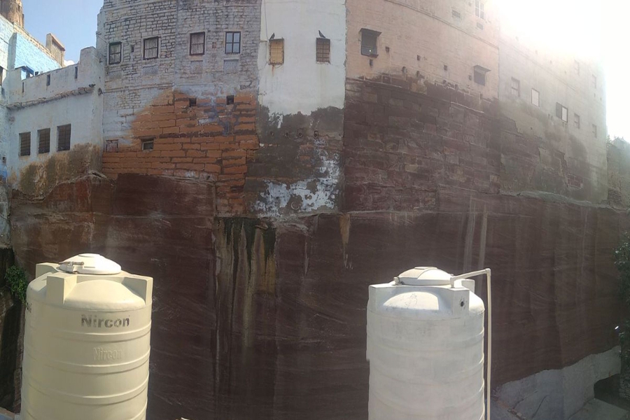 PHED not solving water leakage problem at pachetiya hills of jodhpur