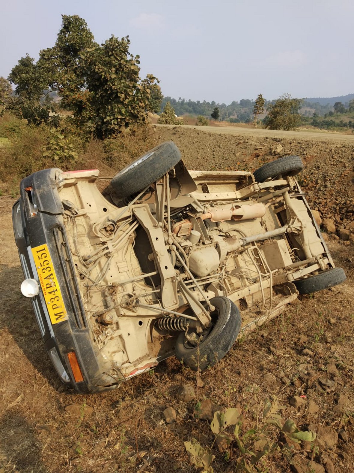 Road accident: Janani Express overturns, driver dies
