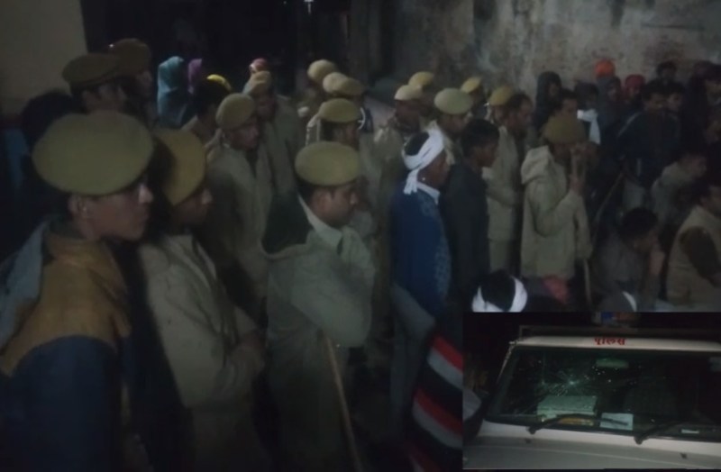 Tension after arson incident in Kekri ajmer : kekri crime news