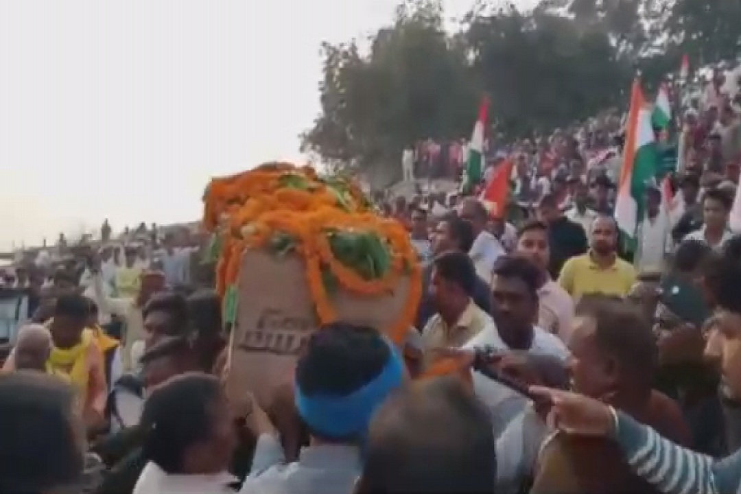 Indian army Solider Vinod Rajbhar Funeral