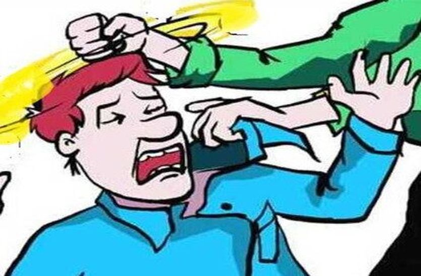 युवक से मारपीट कर मोटरसाइकिल लूटी