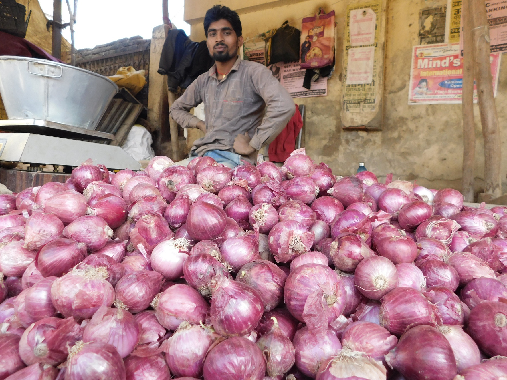  New onion prices in the district reach 120 rupees kg
