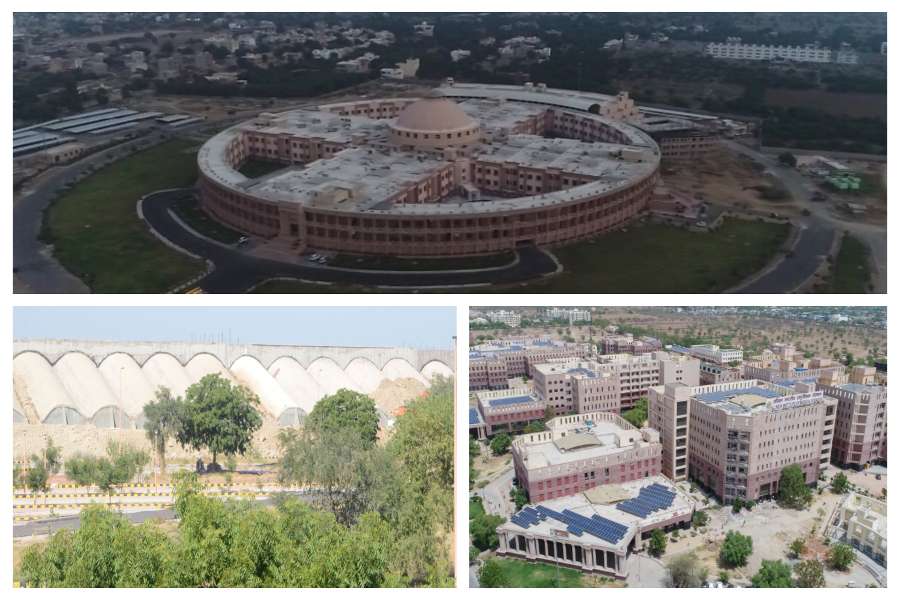 rajasthan high court, iit and aiims jodhpur buildings architecture