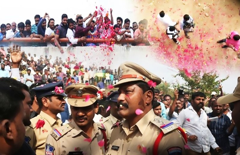 hyderabad police flowers