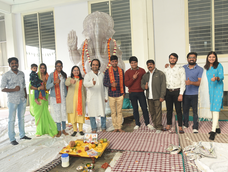 गणपति की जयपुर में बनी विश्व की पहली थ्रीडी प्रतिमा, मुंंबई की एक्जीबिशन में लगेगी