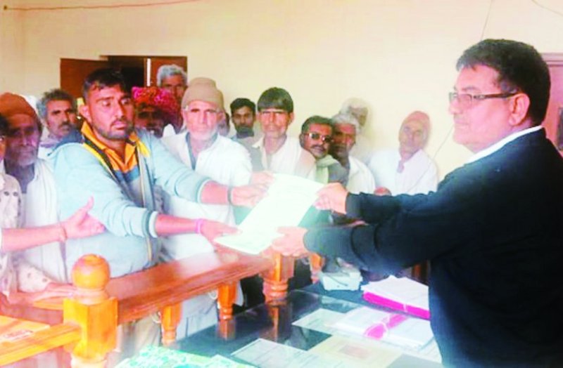 Illegal mining in hill, villagers protest