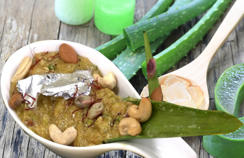 Ghee aloe vera pudding is beneficial in joint pain and cough