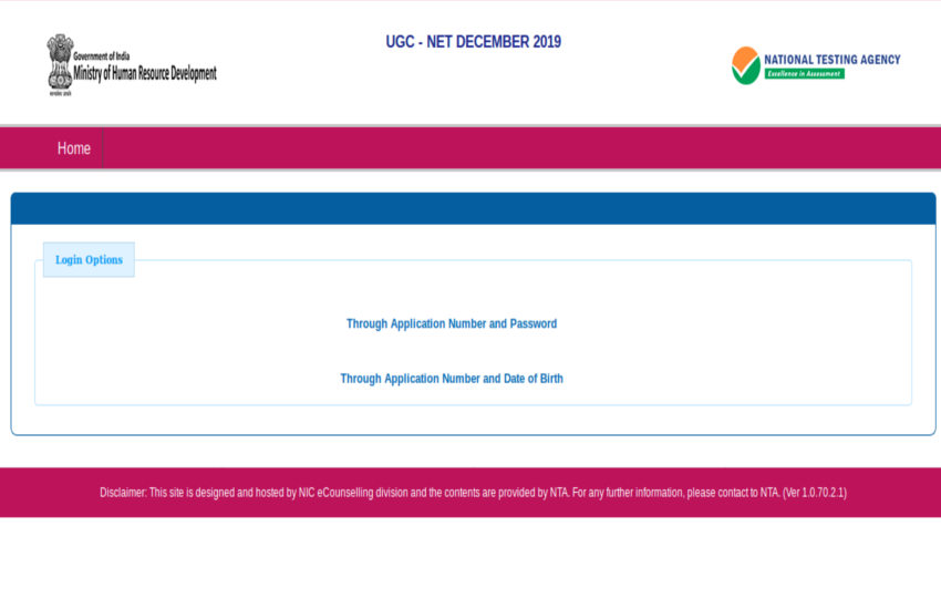 UGC NET Answer key December 2019
