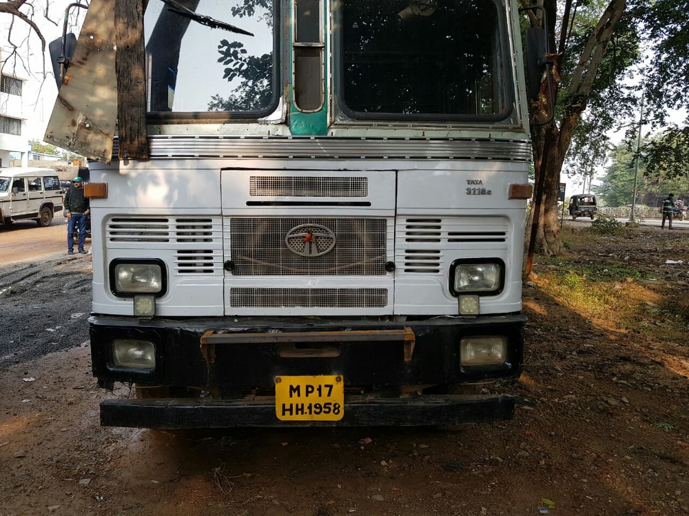 Chhattisgarh Truck missing in carrying 36 tons of sariya found in Rewa