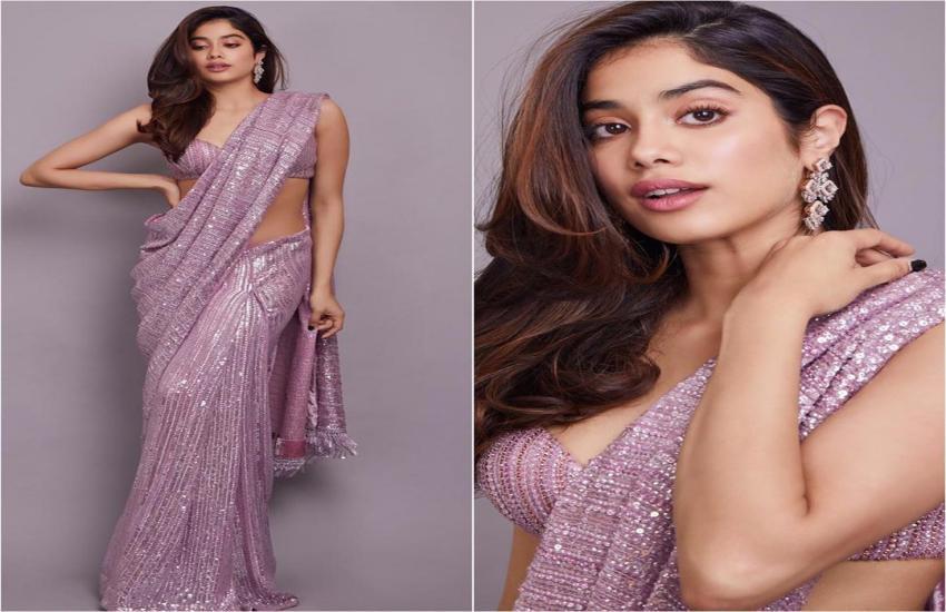 जान्हवी के साड़ी लुक ने इंटरनेट पर मचाया कोहराम,दिलकश अदाओं पर फिदा हुए फैंस