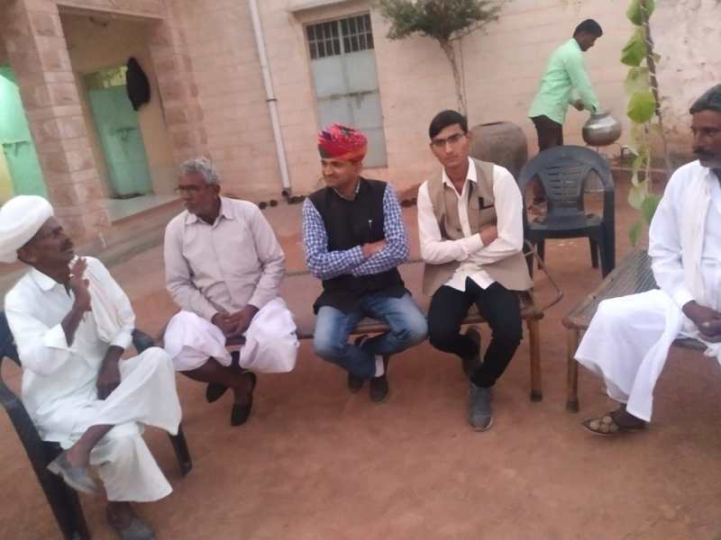 नई दिल्ली में कांग्रेस की भारत बचाओ रैली को लेकर नागौर प्रधान सैन ने किया सम्पर्क