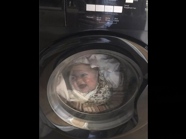 Child In Washing Machine