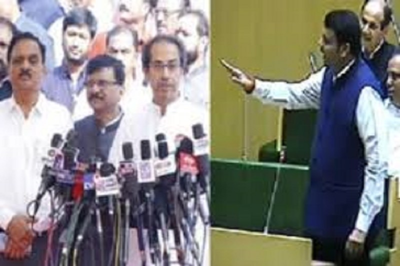 maha politics:शिवसेना पर टसन निकाल रही है भाजपा