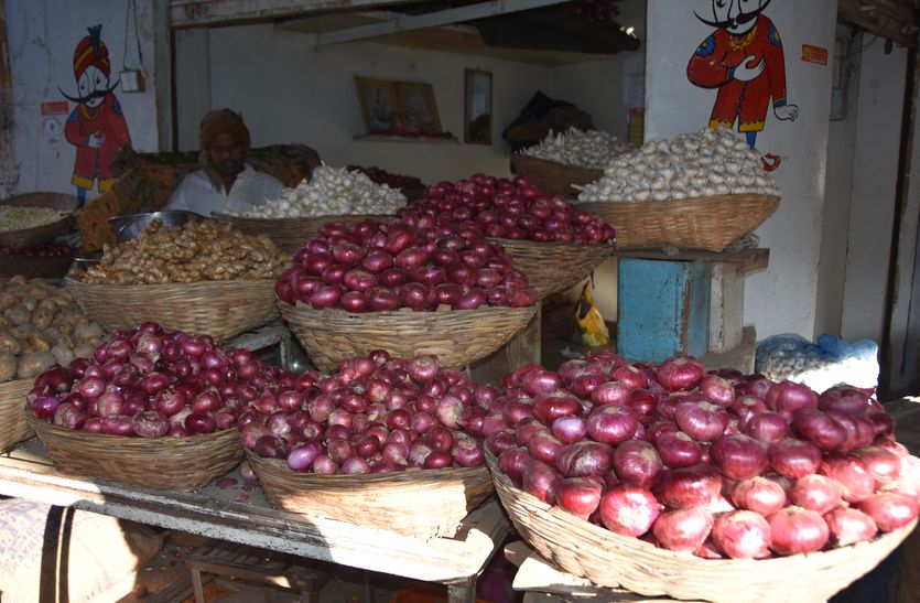 Onion prices will come down only after coming from abroad in bhilwara
