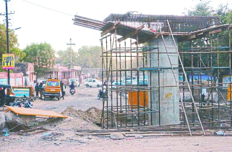 Will overbridge construction stop walls of offices?