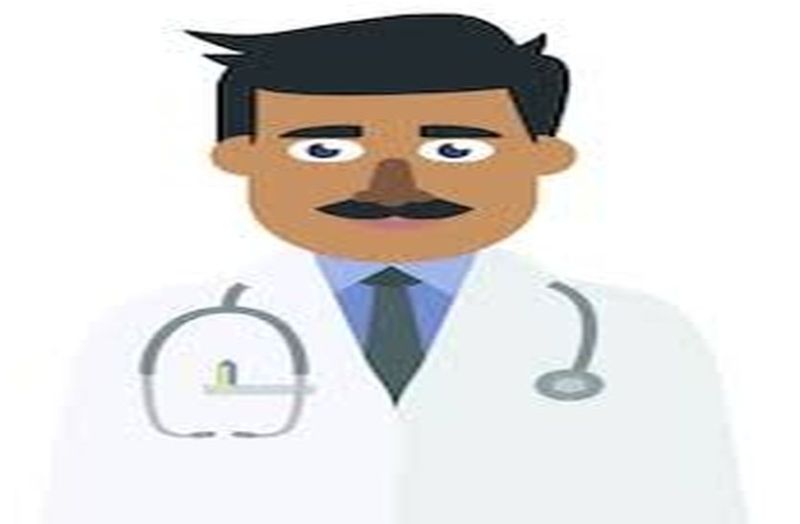 doctor showed anesthesia in treatment of girl child