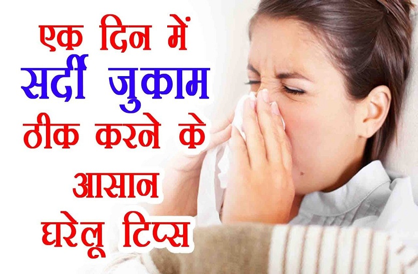 सर्दी जुकाम के उपचार के 10 आसान और घरेलु उपाय