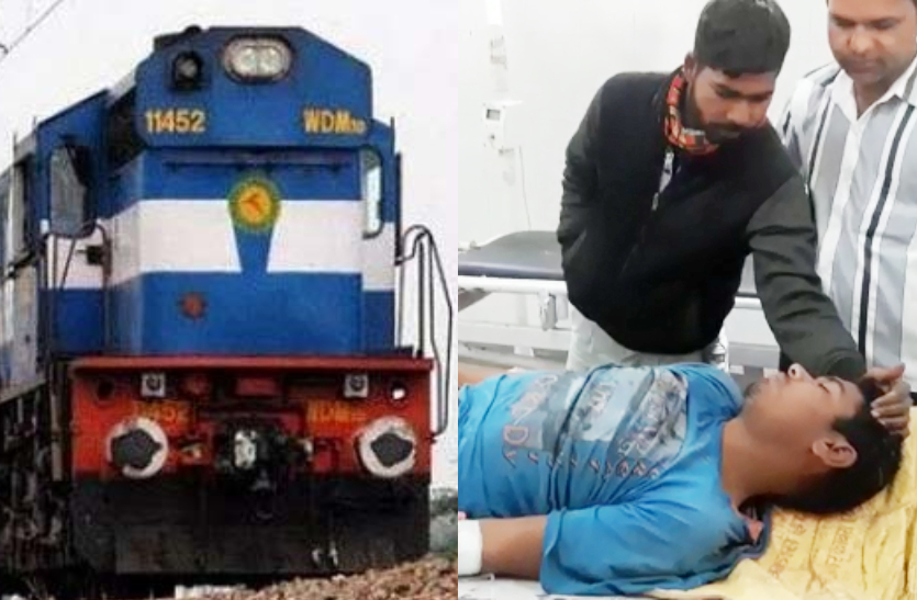 सुसाइड करने के लिए चलते ट्रेन के इंजन के आगे बैठा युवक, देख कर उड़ गए सबके होश