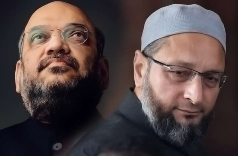 Owaisi and Amit shah (File Photo)