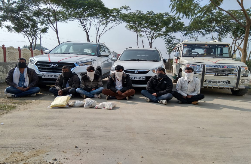 अफीम का 4.40 किलो दूध जब्त, छह गिरफ्तार