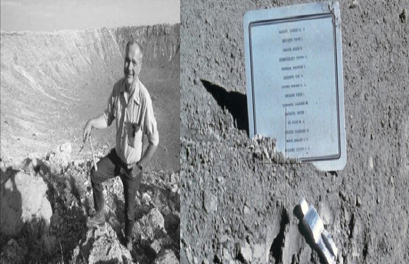 scientist eugene shoemaker ashes are buried on the moon