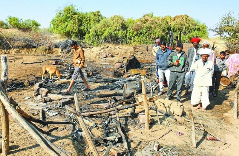fire was controlled after two hours of hard work by firefighters