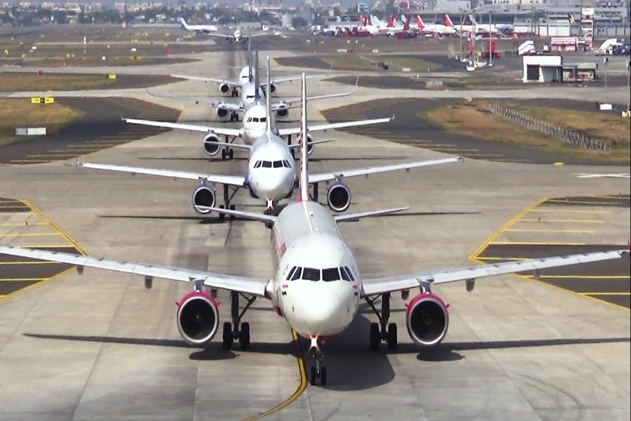 new flights from jabalpur to mumbai delhi, A320 airbus landing in dumna