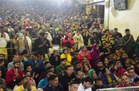 The procession of sacrifices at the altar performed with Vedic mantras