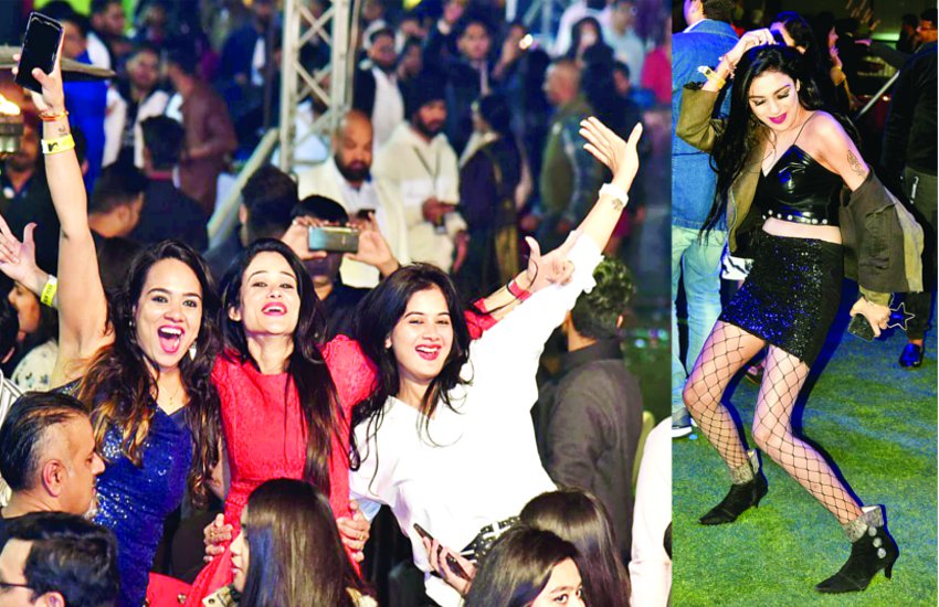 New Year : एनर्जेटिक, हाईबीट म्यूजिक, डांस और मस्ती भरे अंदाज में 2020 का वेलकम, देखिए PHOTOS