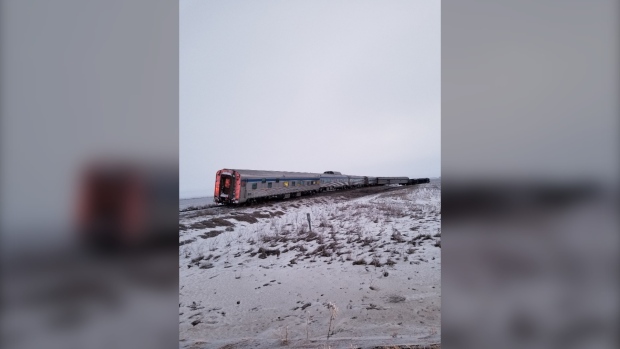 Train derail in Canada
