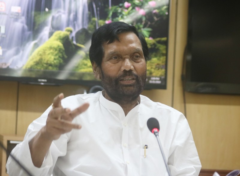 Union Minister of Consumer Affairs, Food and Public Distribution Ram Vilas Paswan