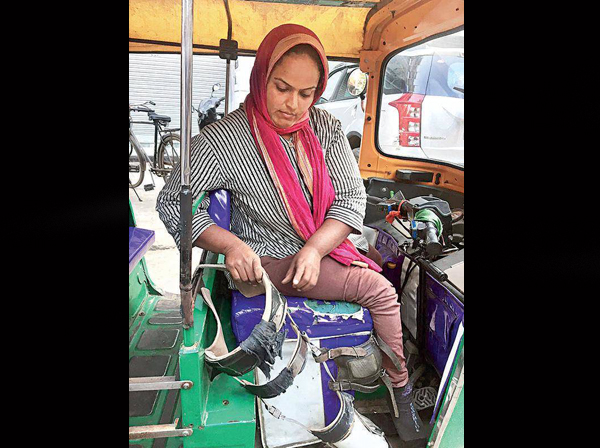 Disabled FEmale auto driver