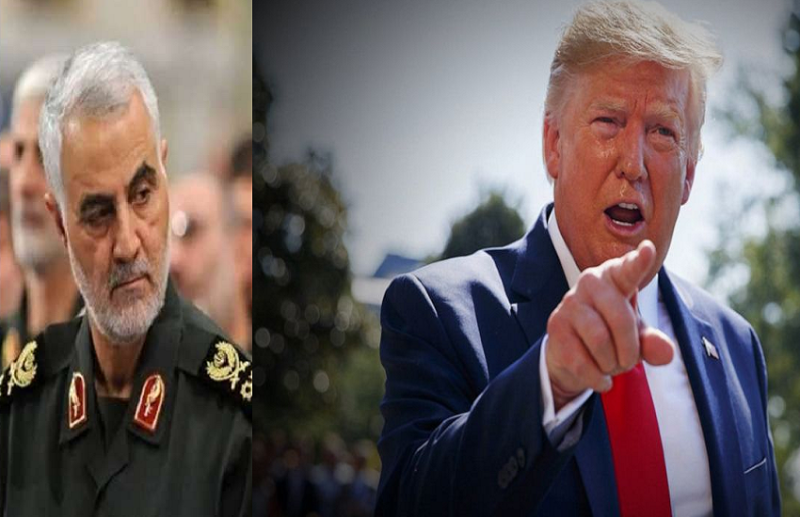 donald trump reveals genera soleimani was responsibled for terror conspiracies in delhi