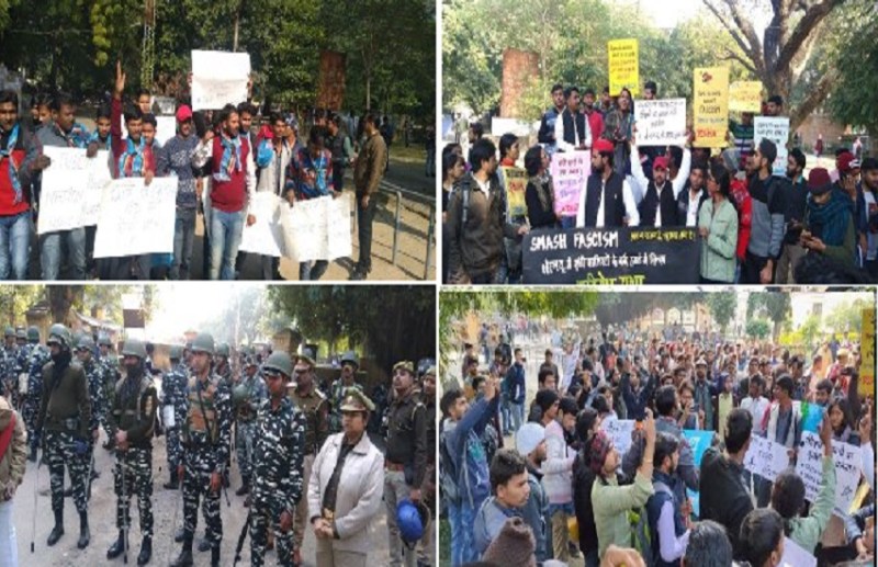 High tension in Allahabad University over JNU violence