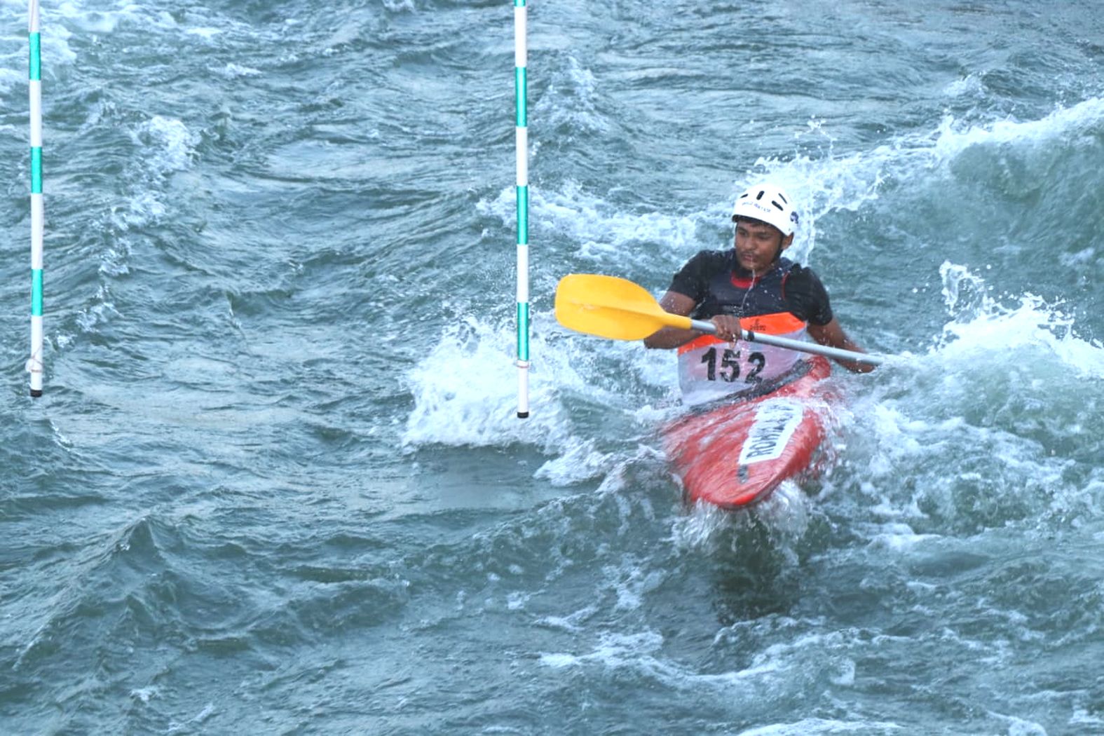 Canoeing competition in Maheshwar