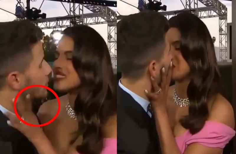 निक- प्रियंका ने भरी महफिल में एक दूसरे को किया Kiss, निक के होठों पर लगी लिप्सिक तो प्रियंका ने की ऐसी हरकत...