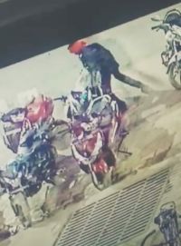 Bike thief caught in camera, see video
