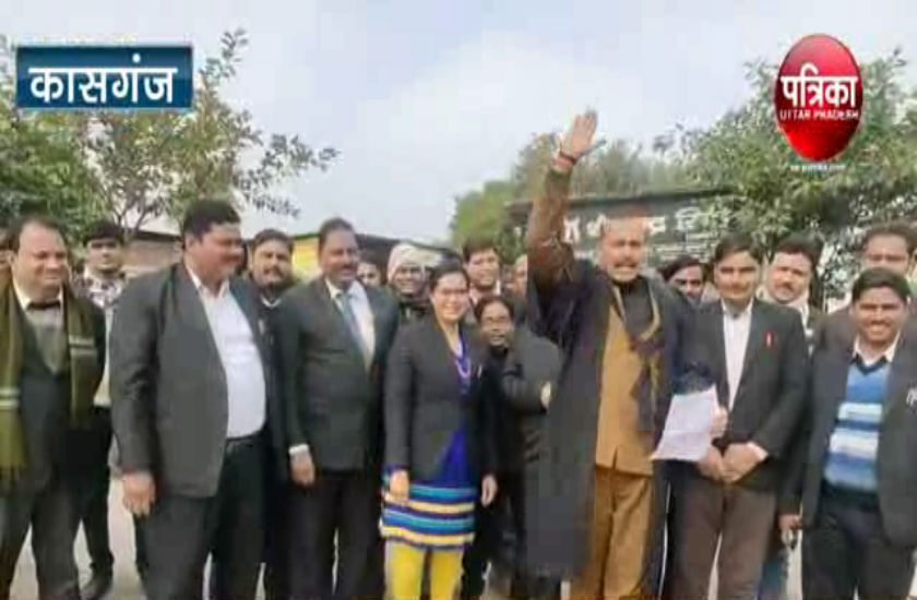 लखनऊ में साथी अधिवक्ता की हत्या से कासगंज में उबाल