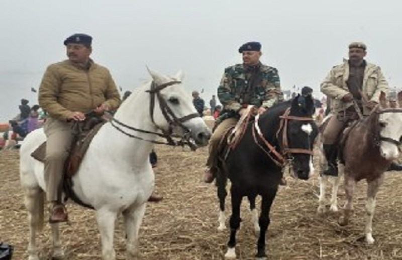 Security arrangements increased on Makar Sankranti snan in Magh mela
